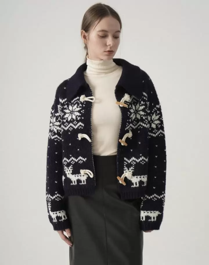 Tahiti - Korean Women Fashion - #thatsdarling - Dolph Collar Cardigan - 4