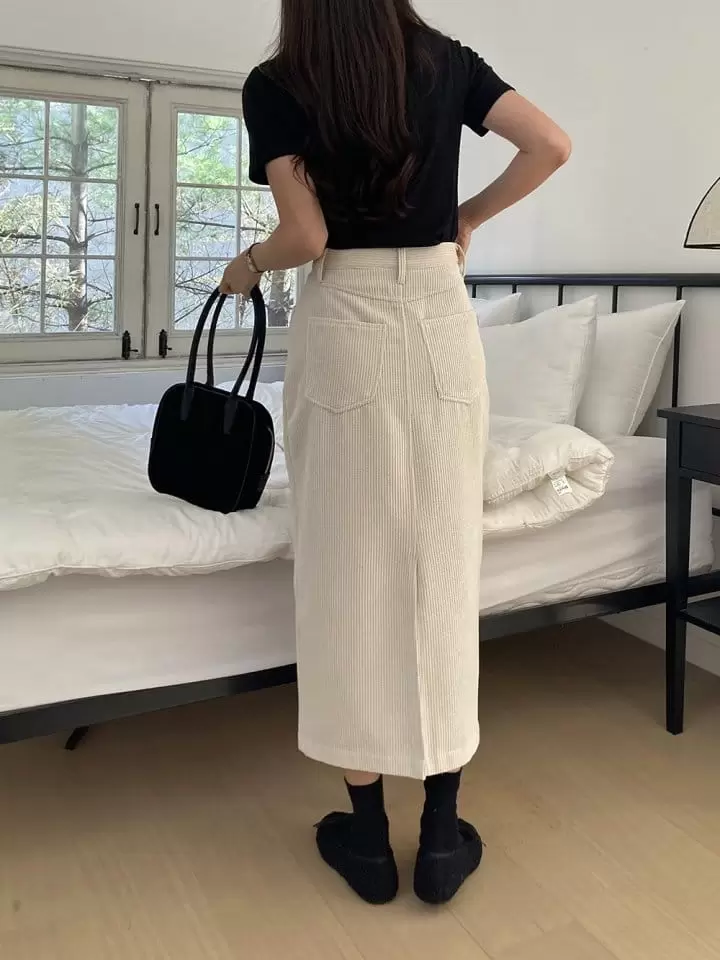 Tahiti - Korean Women Fashion - #womensfashion - Rib Fleece Skirt - 8