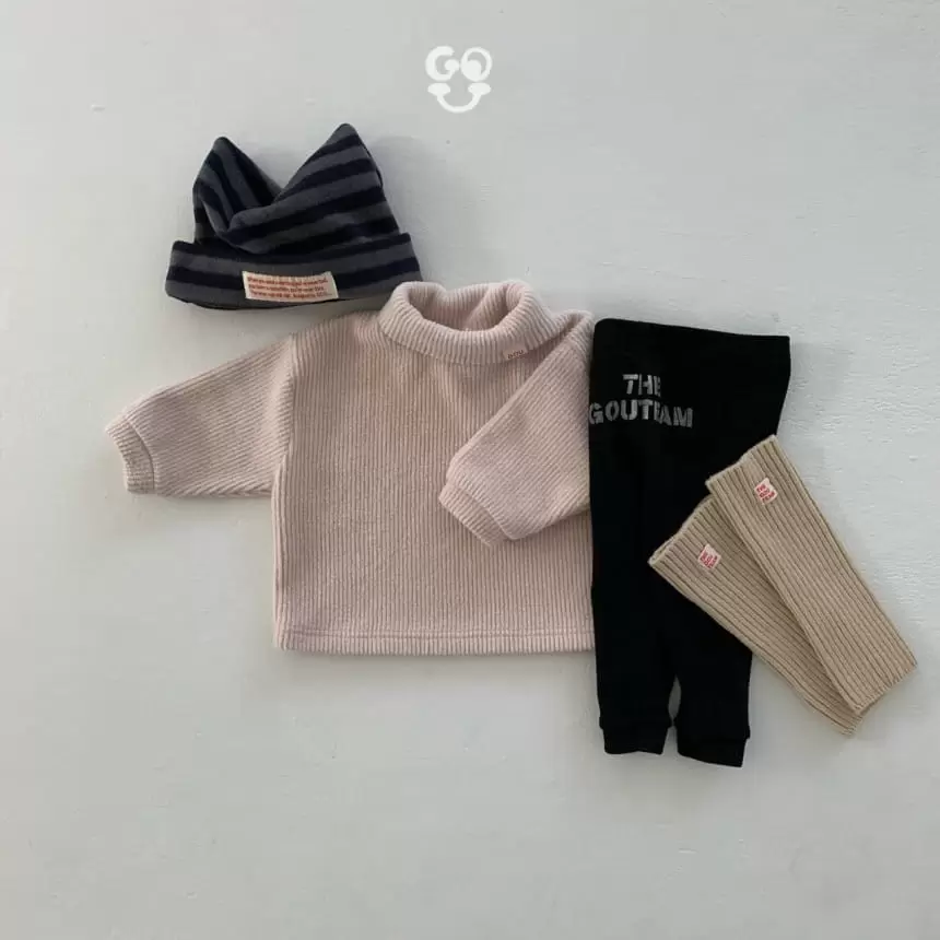 go;u - Korean Baby Fashion - #babygirlfashion - Bbo Bbo Turtleneck Tee - 3