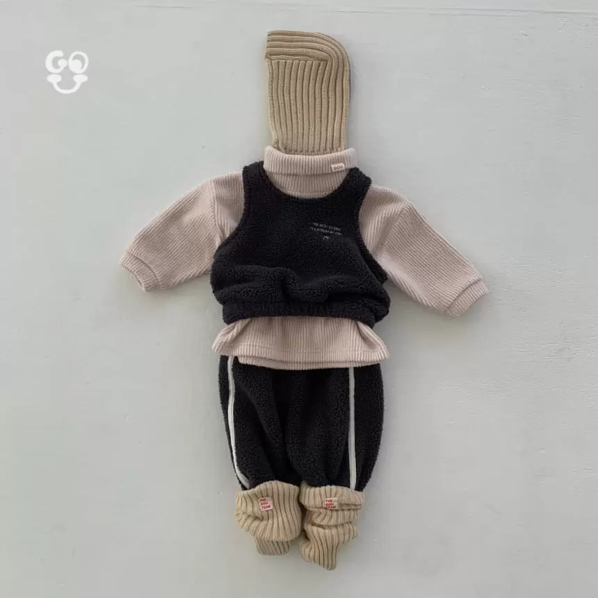 go;u - Korean Baby Fashion - #babyoutfit - Bbo Bbo Turtleneck Tee - 7