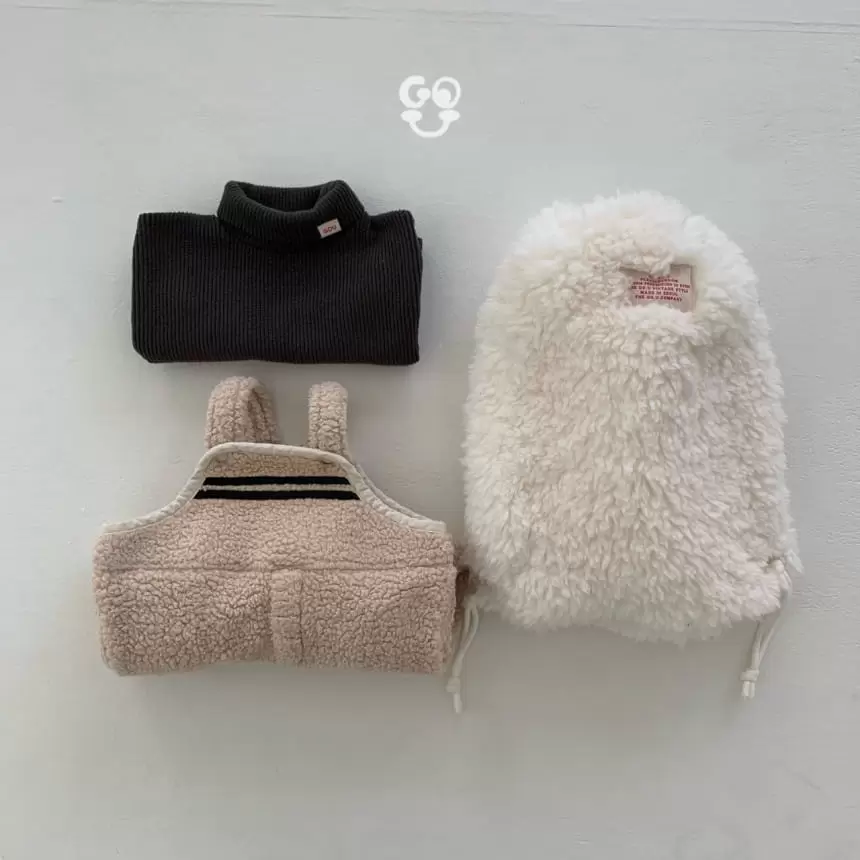 go;u - Korean Baby Fashion - #babyoutfit - Lion Dungarees - 3