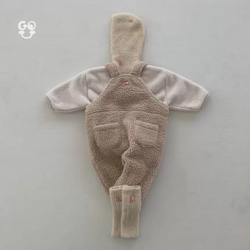 go;u - Korean Baby Fashion - #onlinebabyboutique - Lion Dungarees - 6