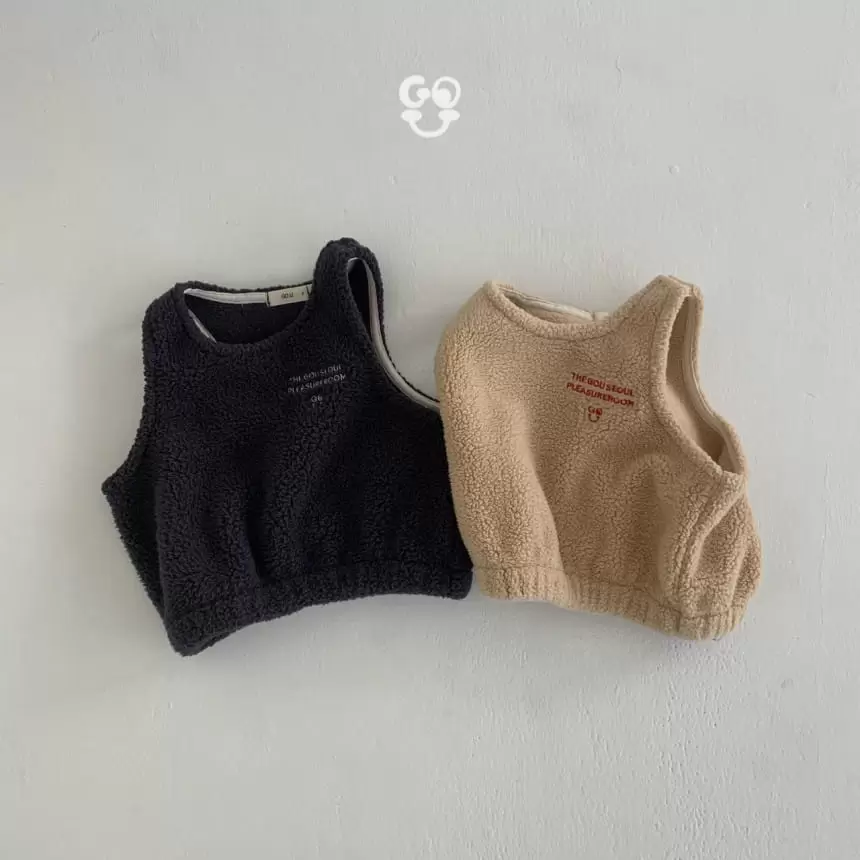 go;u - Korean Baby Fashion - #onlinebabyshop - Right Now Sleeveless Shirt