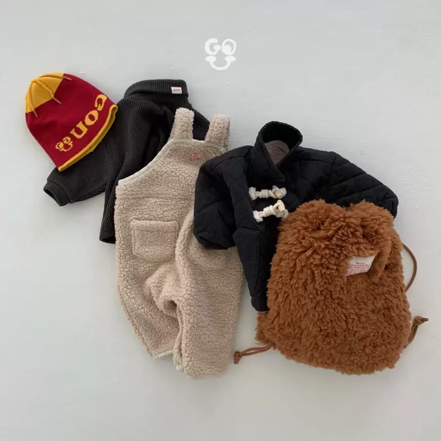 go;u - Korean Baby Fashion - #onlinebabyshop - Lion Dungarees - 7
